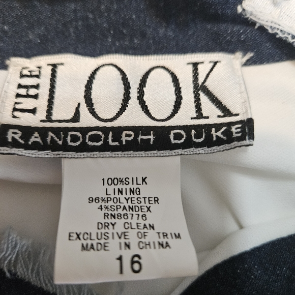 Randolph Duke V Neck Ivory Chiffon Blouse Size Large - Picture 8 of 10